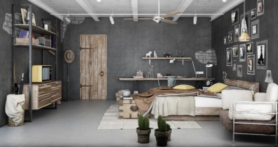 spavaca-soba-uredena-u-industrijskom-stilu-1