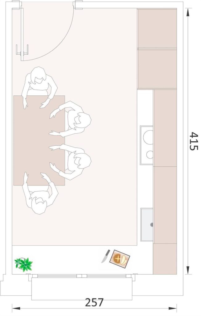Ideje za uređenje kuhinje do 10 m2 [sa tlocrtom]